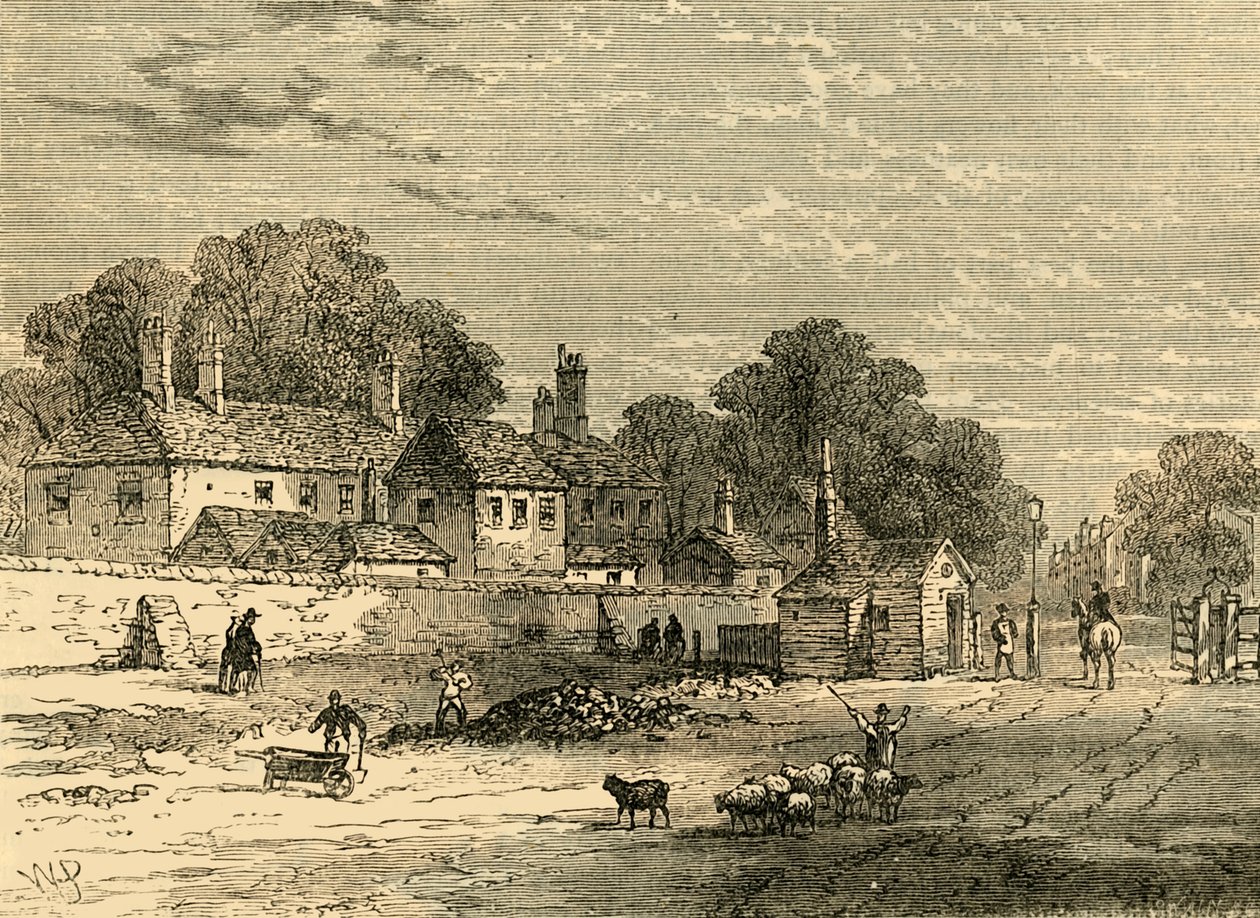 Eski Turnpike, Kensington, 1820, c1876. by Unbekannt
