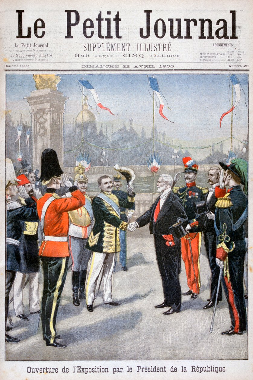 Cumhurbaşkanı Tarafından Evrensel Serginin Açılışı, Paris, 1900 by Unbekannt
