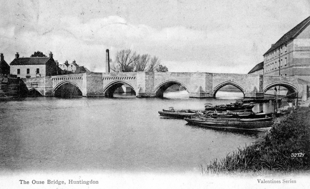 Ouse Köprüsü, Huntingdon, Cambridgeshire, 1905 by Unbekannt