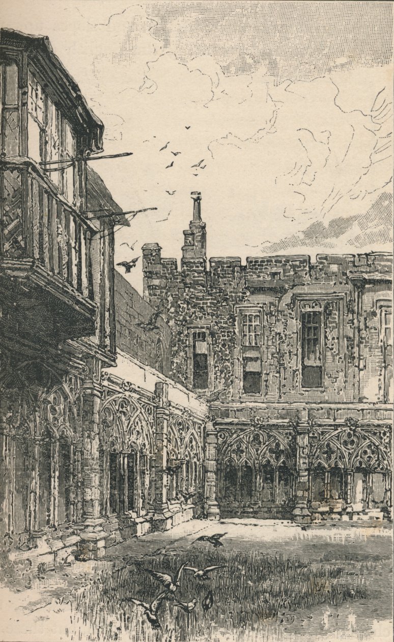 Dış Manastırlar ve Anne Boleyns Penceresi, 1895 by Unbekannt