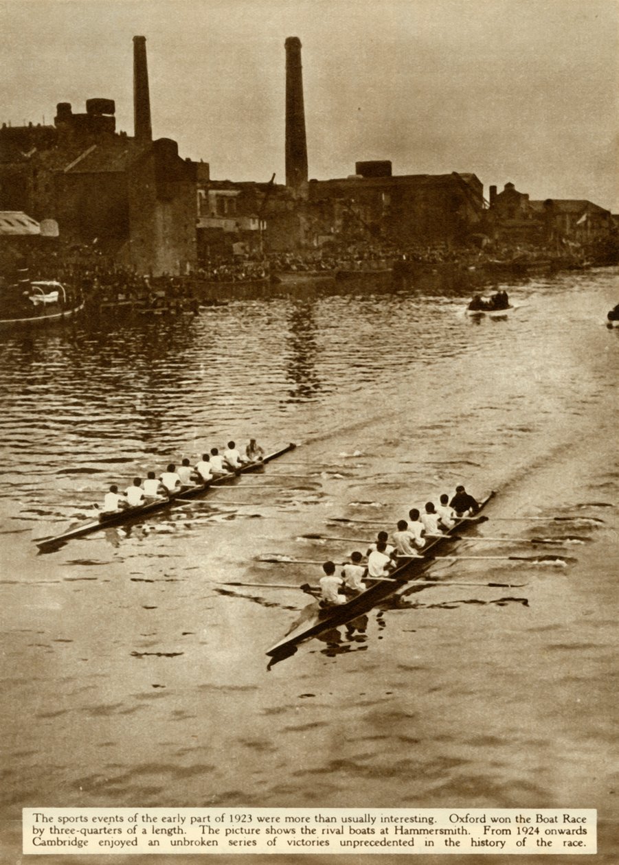 Oxford ve Cambridge Tekne Yarışı, Londra, 1923, 1935. by Unbekannt