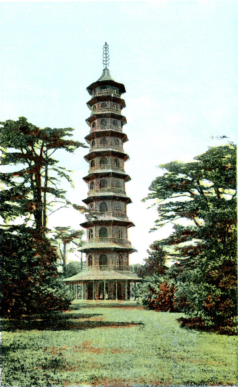 Pagoda, Kew Bahçeleri, Richmond upon Thames, Londra, 20. Yüzyıl by Unbekannt