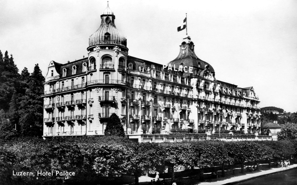 The Palace Hotel, Luzern, İsviçre, 20. yüzyılın başlarında by Unbekannt