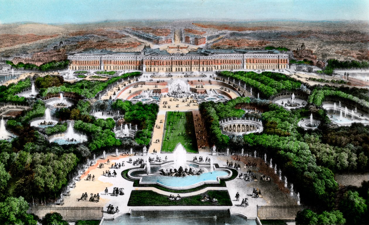 Versay Sarayı, Paris, Fransa, 20. yüzyılın başlarında by Unbekannt