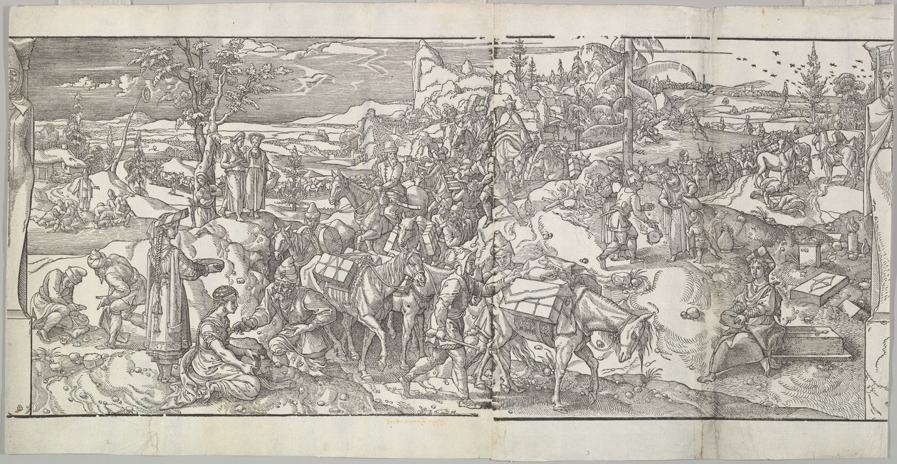 Ces Moeurs et fachons de faire de Turcz Customs frizinden bir Kervanın Geçişi ..., 1553. by Unbekannt