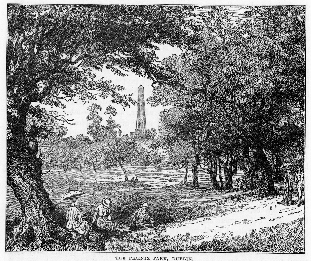 Phoenix Parkı, Dublin, 19. yüzyıl by Unbekannt