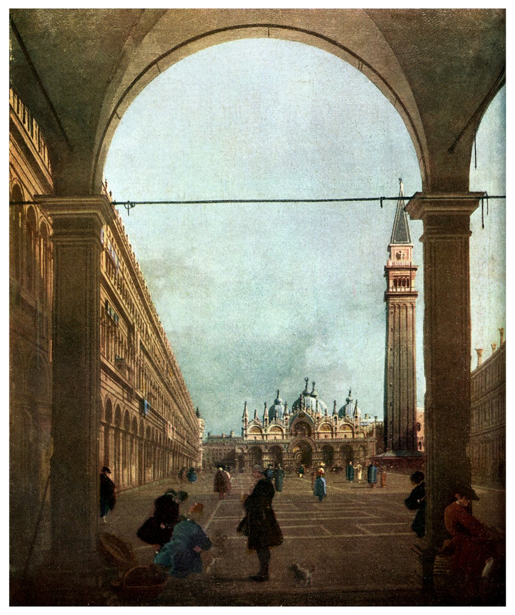 Piazza, Venedik, c1756 1956 by Unbekannt