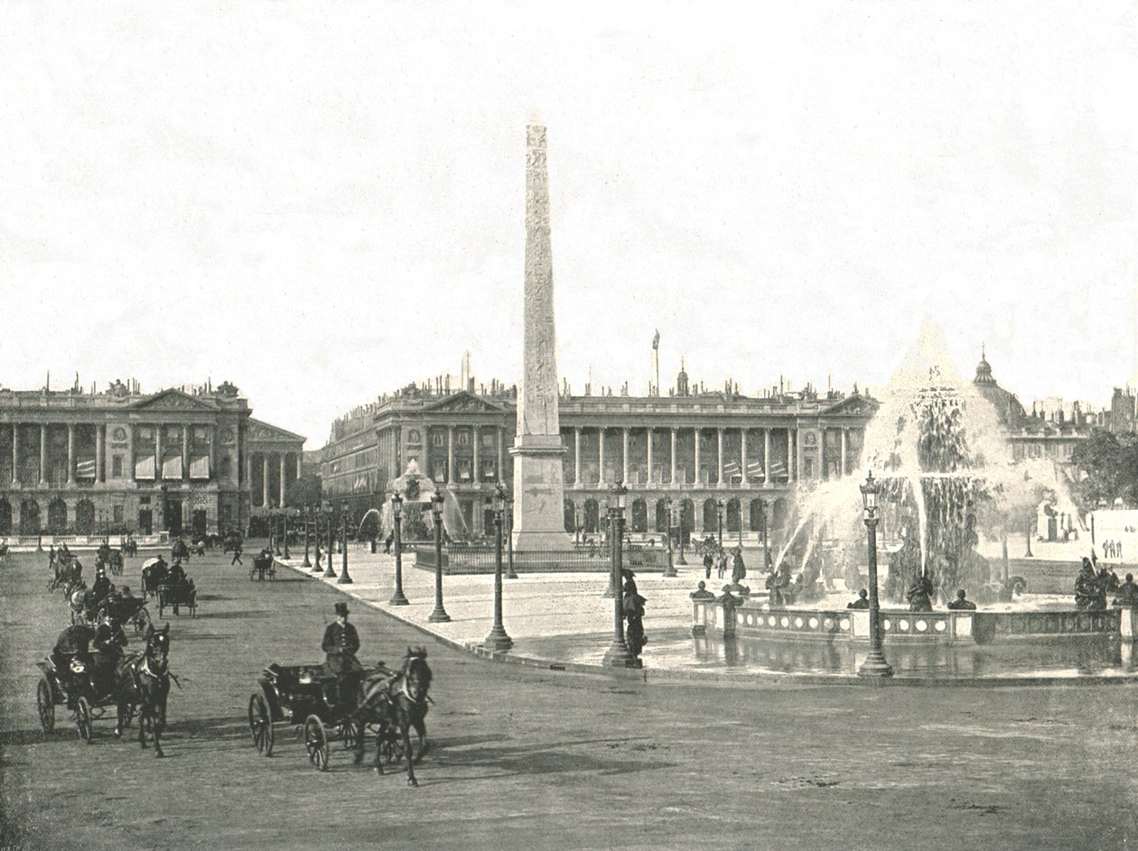 Place de la Concorde, Paris, Fransa, 1895. by Unbekannt