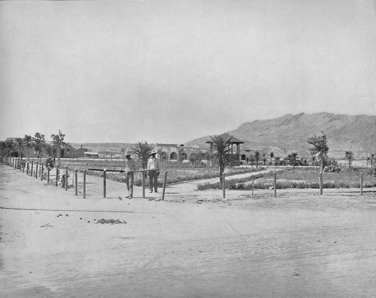 Plaza, El Paso, Teksas, 1897. by Unbekannt
