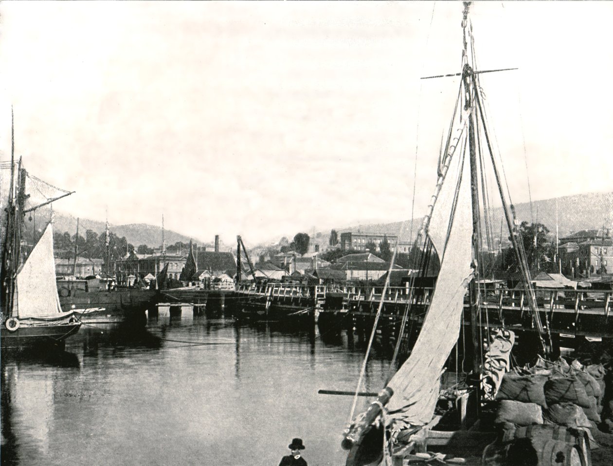 Hobart Limanı, Tazmanya, Avustralya, 1895. by Unbekannt