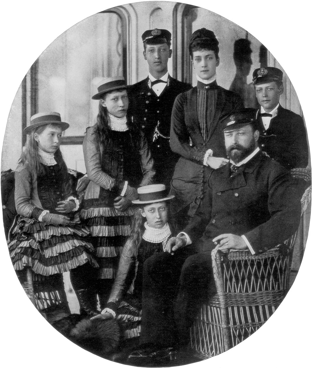 Galler Prensi ve Prensesi, aileleriyle birlikte kraliyet yatında, 19. yüzyıl 1910 by Unbekannt