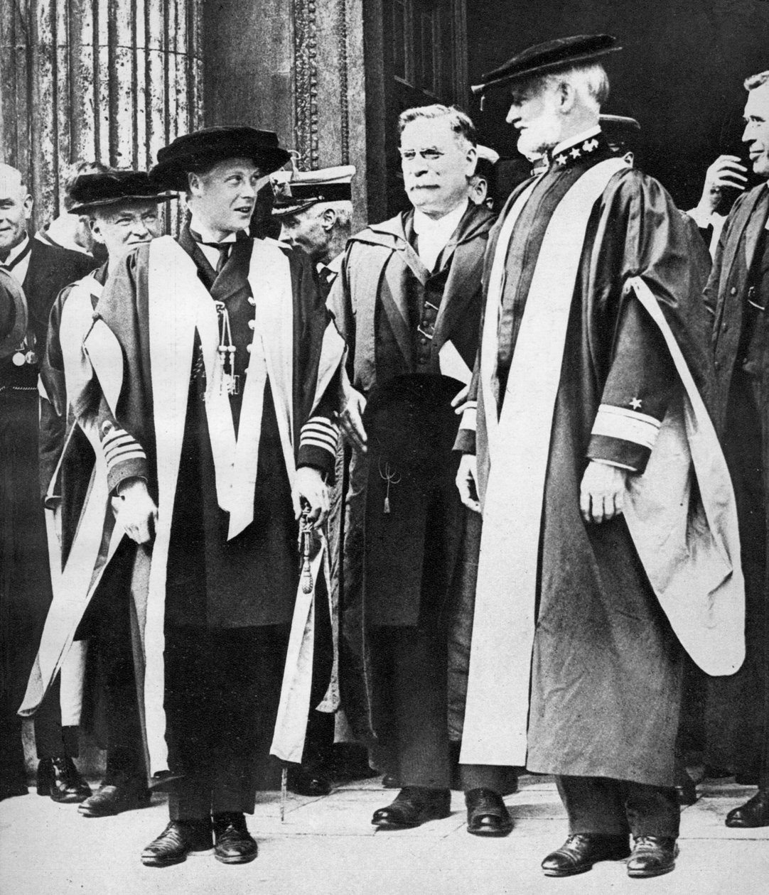 Galler Prensi ve Amiral William Sims, Cambridge, 1921 by Unbekannt