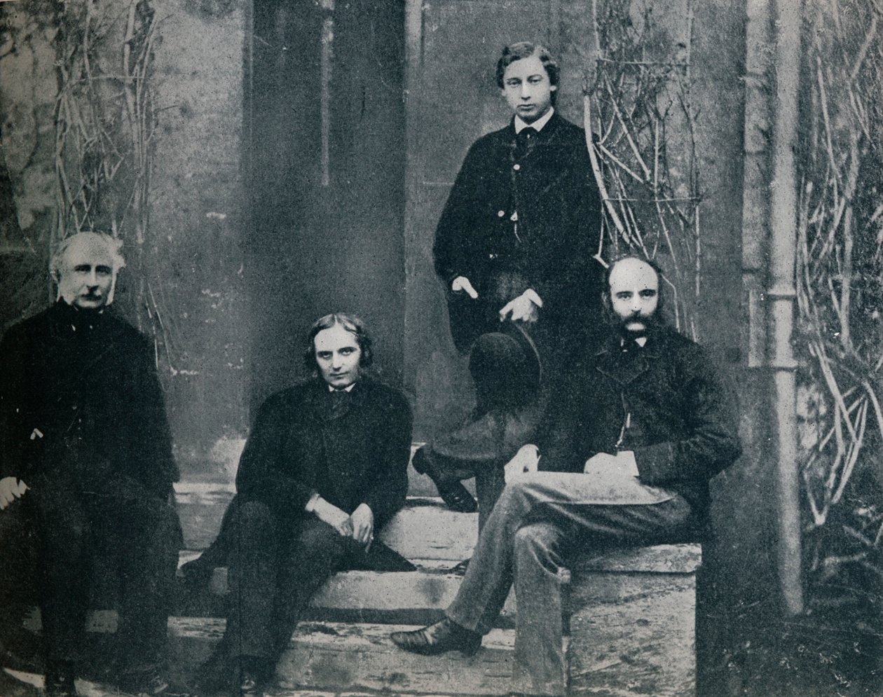 Galler Prensi ve Oxford Üniversitesi'ndeki öğretmenleri, c1860 1910 by Unbekannt