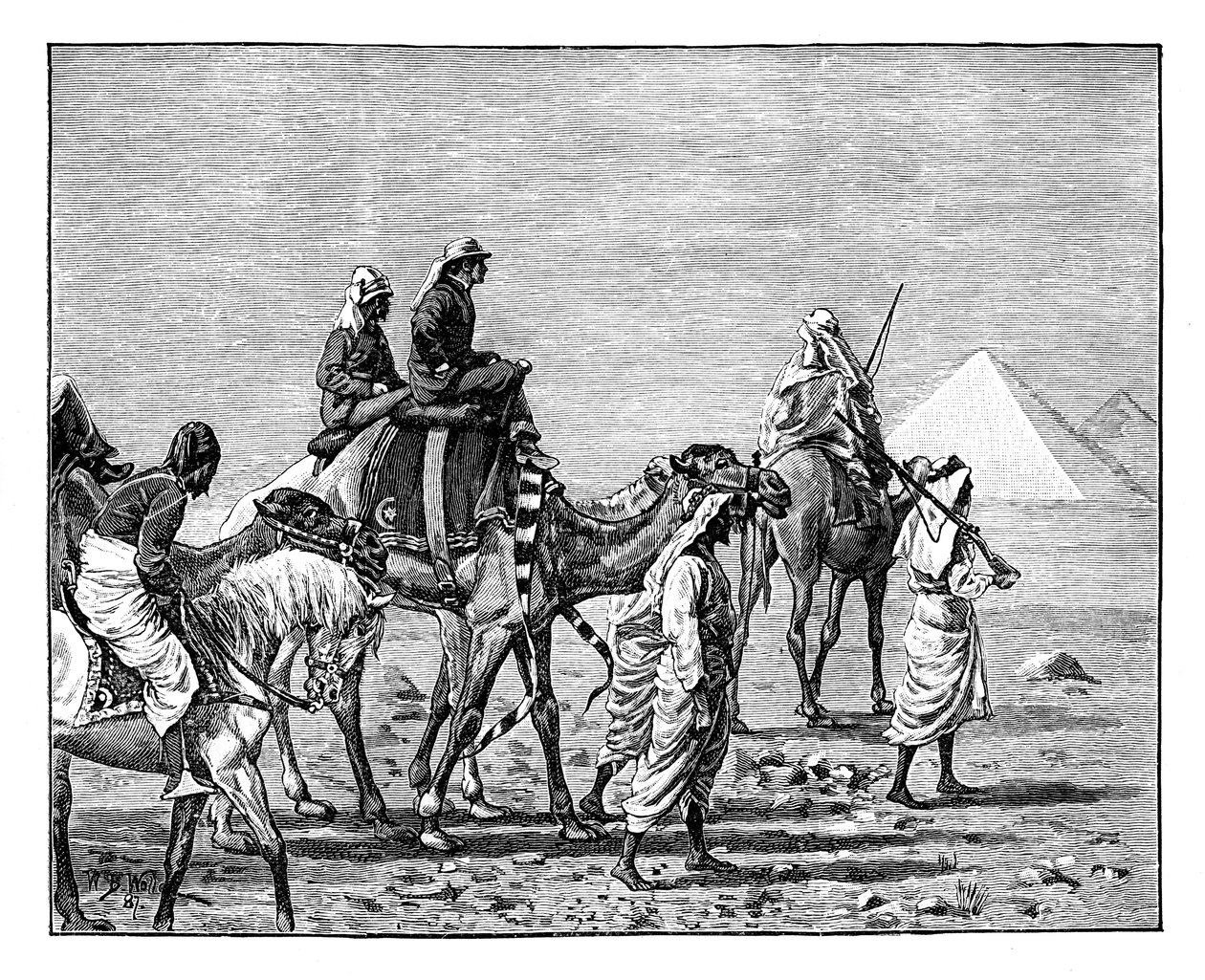 Galler Prensi Piramitlerde, c1861 by Unbekannt