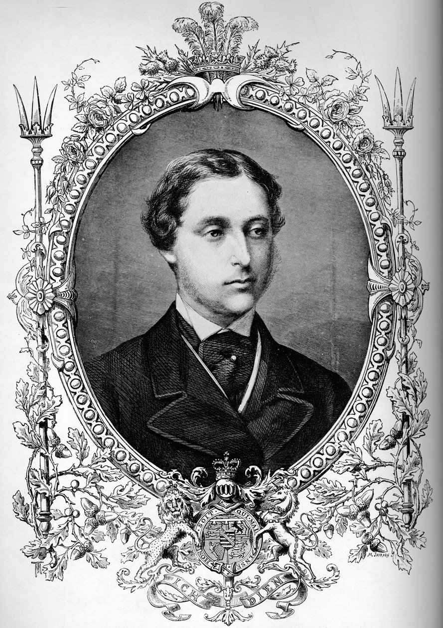 Galler Prensi, evliliği sırasında, c1863 1910 by Unbekannt