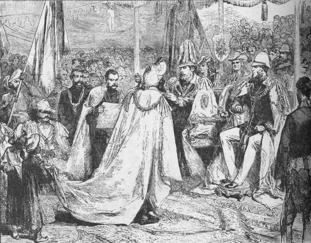 Galler Prensi, Kalküta'da Hindistan Yıldızı'nın Büyük Bölümüne başkanlık ediyor, 1875 1908 by Unbekannt