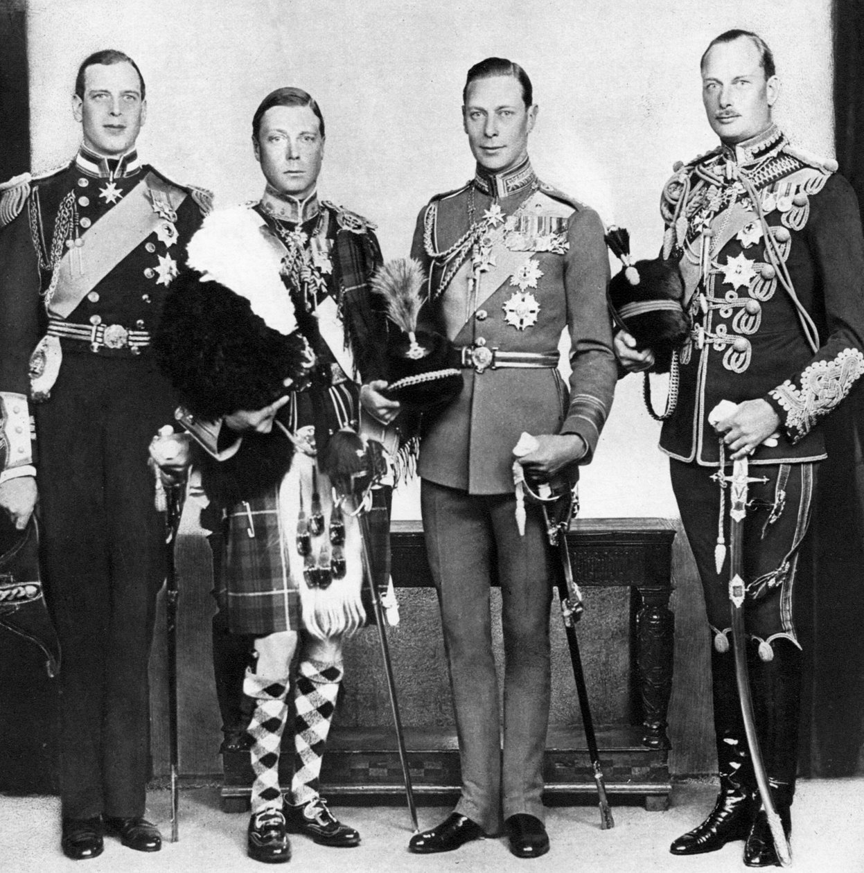 Galler Prensi kardeşleriyle birlikte, 1930