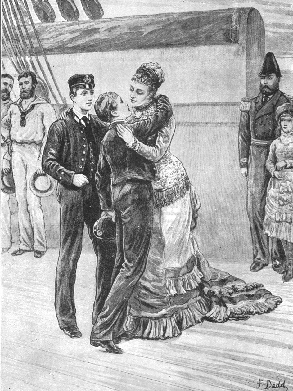 Galler Prensesi, Denizci Oğullarını Dönüşlerinde Karşılarken..., 3 Mayıs 1880, 1901. by Unbekannt