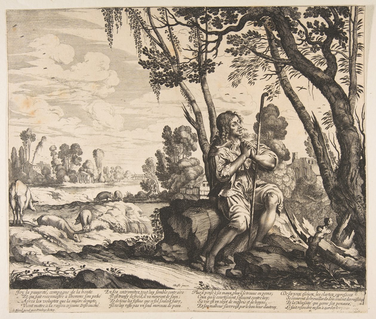 Savurgan Oğul Koruyucu Domuzlar, yak. 1636. by Unbekannt