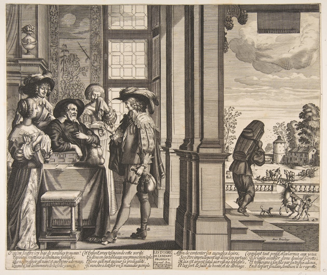 Müsrif Oğul Evden Ayrılıyor, yaklaşık. 1636. by Unbekannt