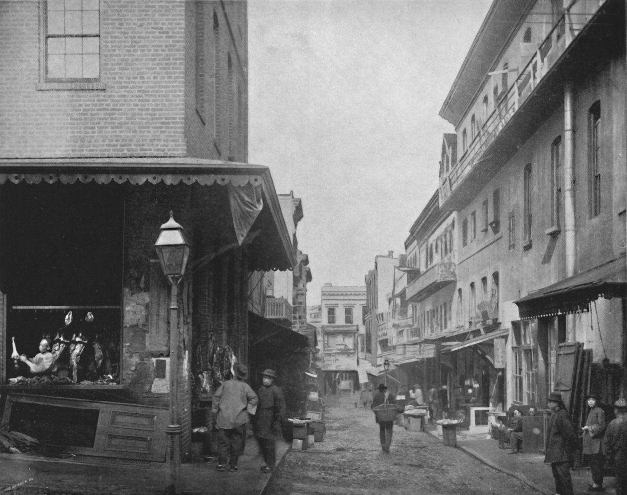 Tedarik Pazarı, Chinatown, San Francisco, 19. yüzyıl by Unbekannt