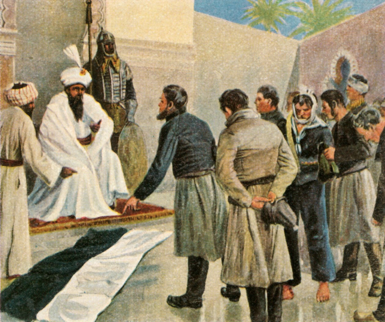 Fas Sultanı önünde Prusya bayrağı, 1780, 1936. by Unbekannt