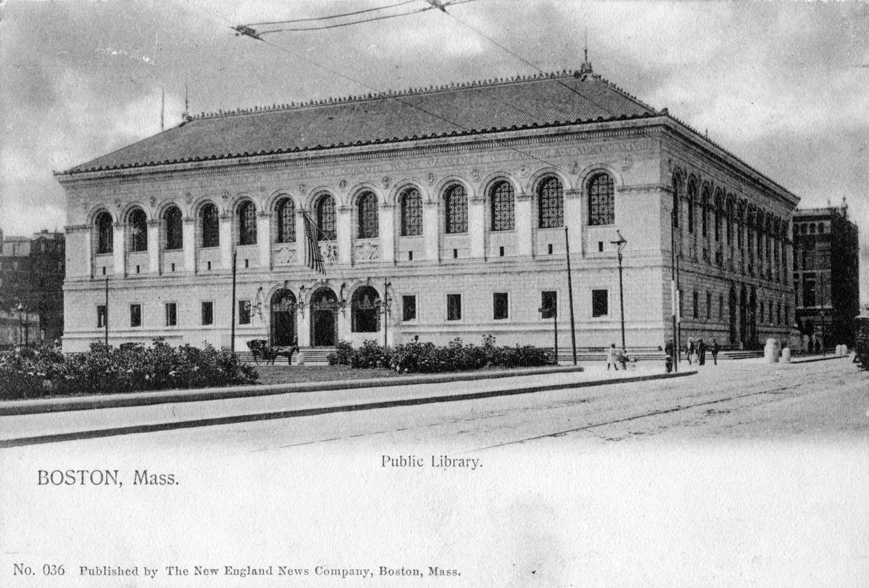 Halk Kütüphanesi, Boston, Massachusetts, 1905 by Unbekannt