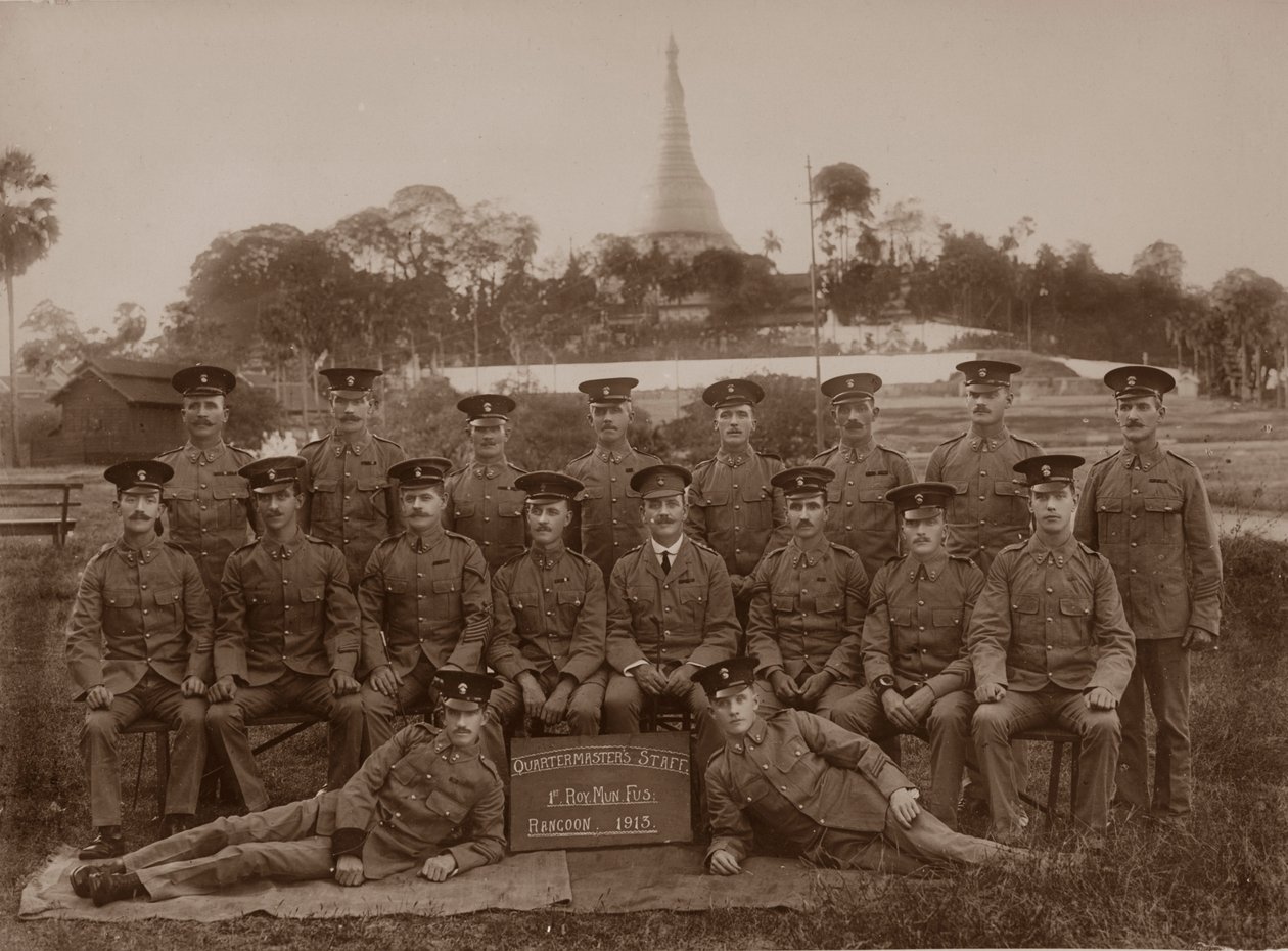 Kraliyet Münster Piyadeleri, Rangoon, Burma, 1913 by Unbekannt