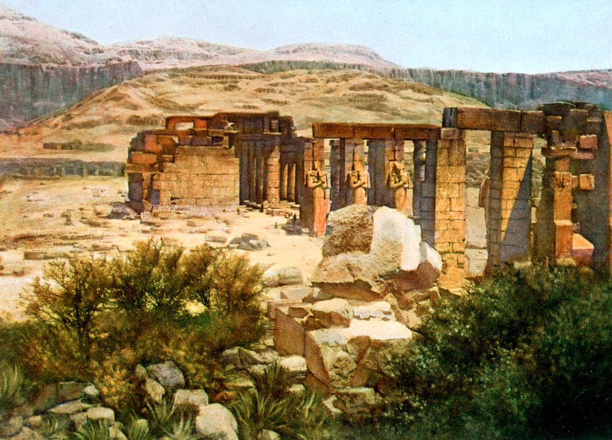 Ramesseum, Thebes, Mısır, 20. Yüzyıl by Unbekannt