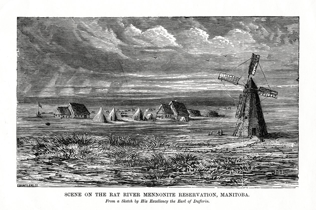 Rat River Mennonite reservation, Manitoba, Kanada, 19. yüzyıl sonu by Unbekannt