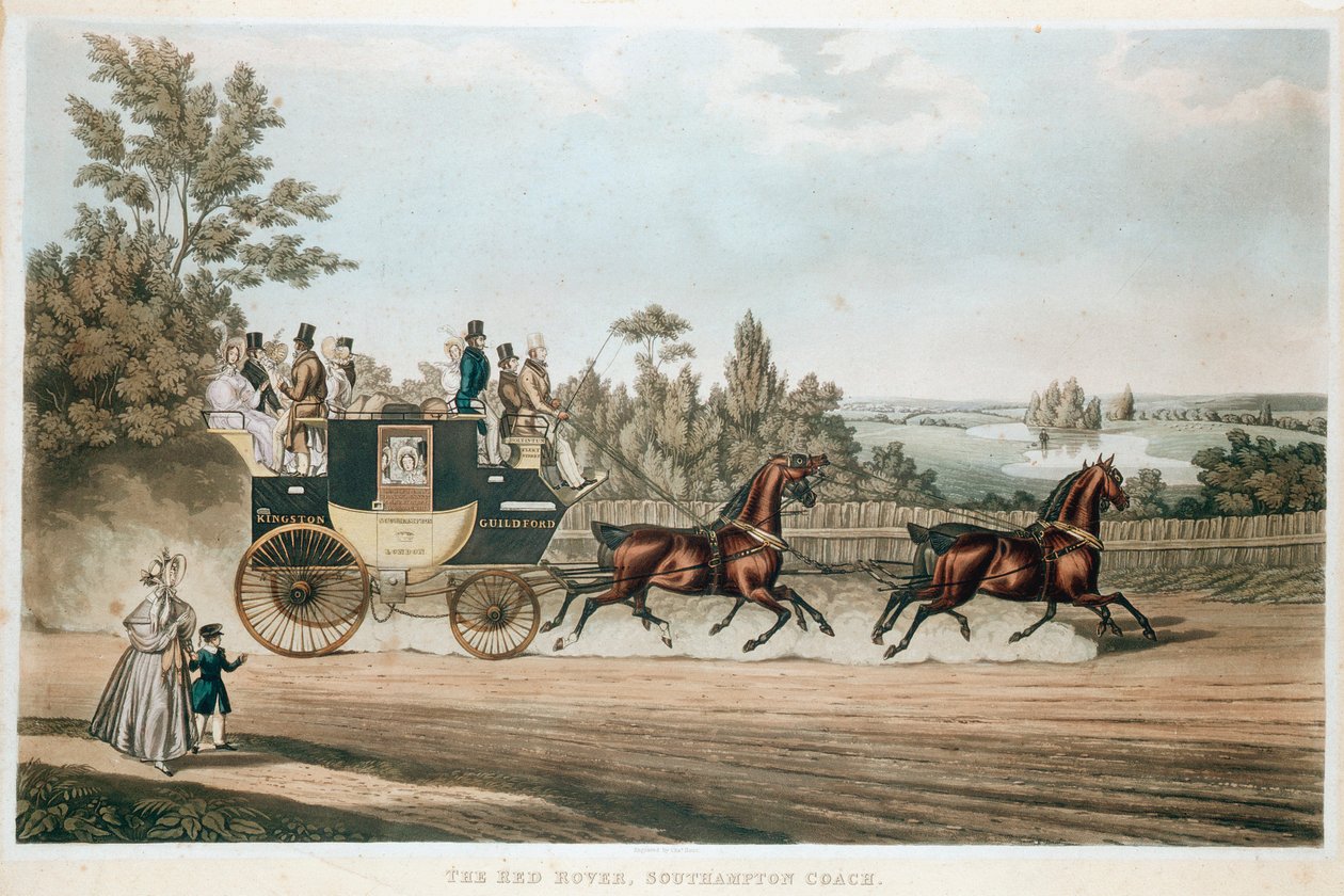 Red Rover, Southampton Koçu, c1815 by Unbekannt