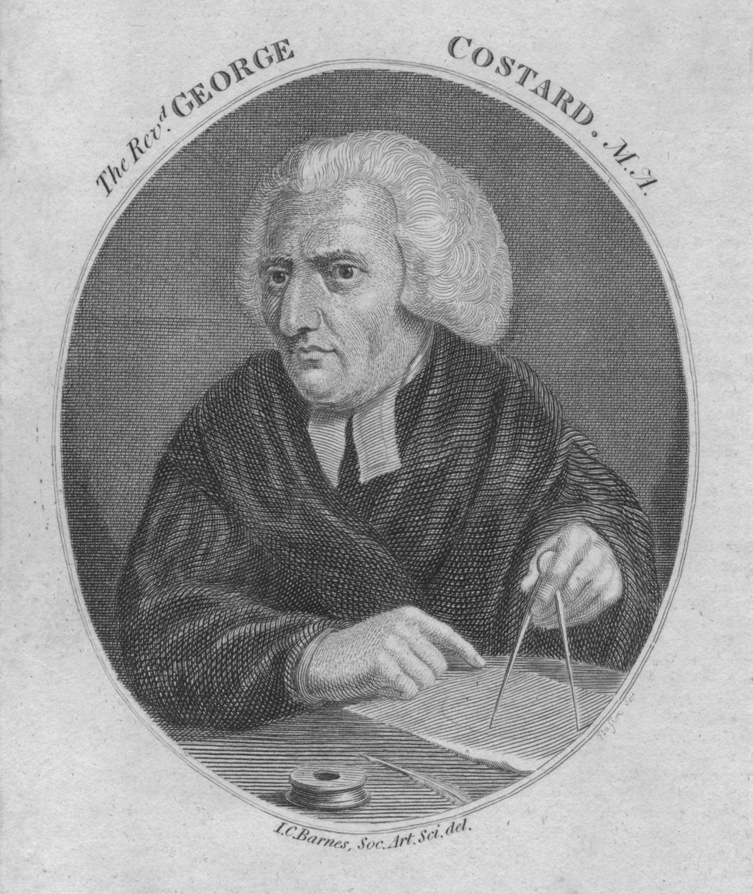 Rev. George Costard. M.A., 1805. by Unbekannt