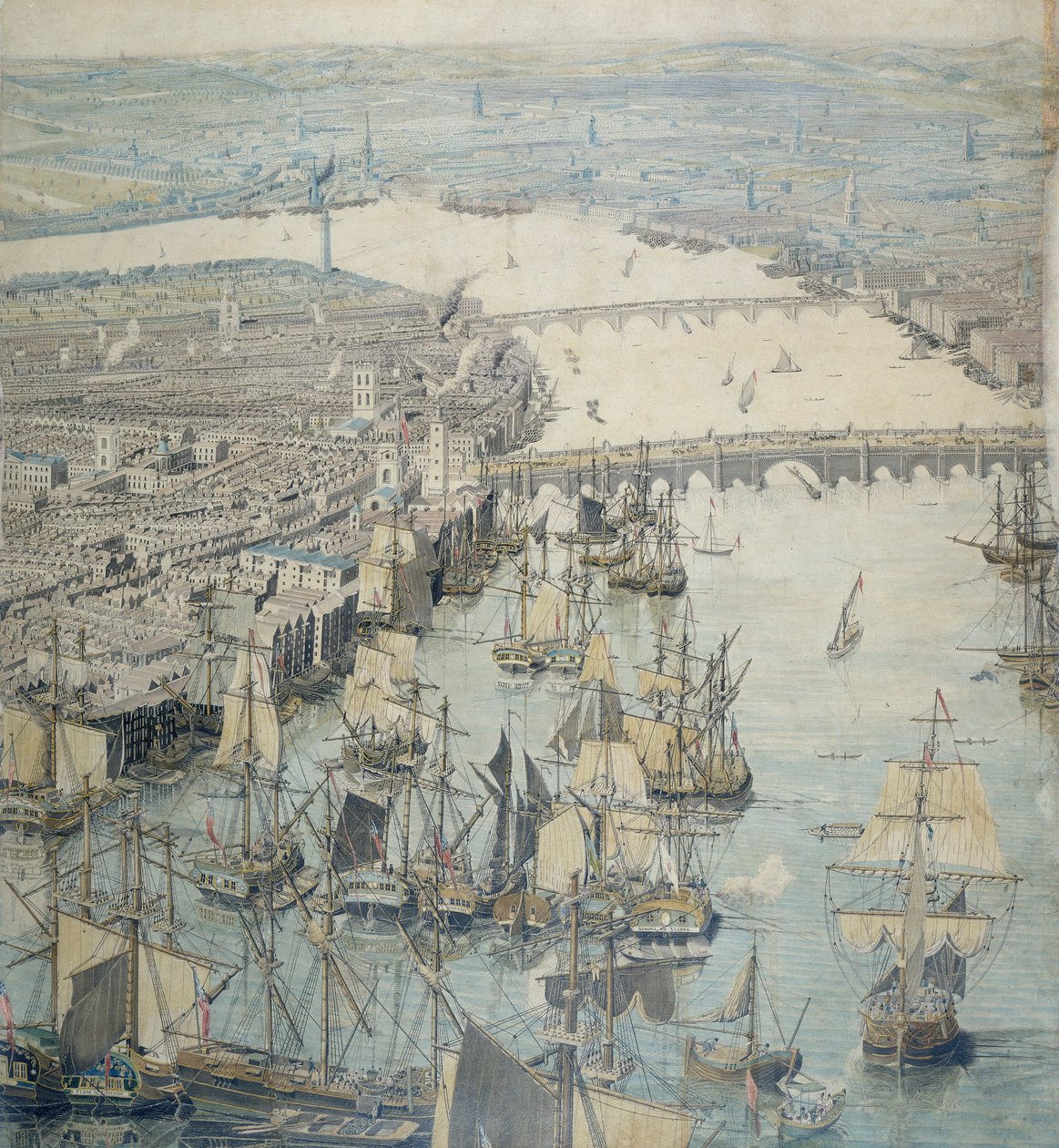 Rhinebeck Panoraması, c1807 by Unbekannt