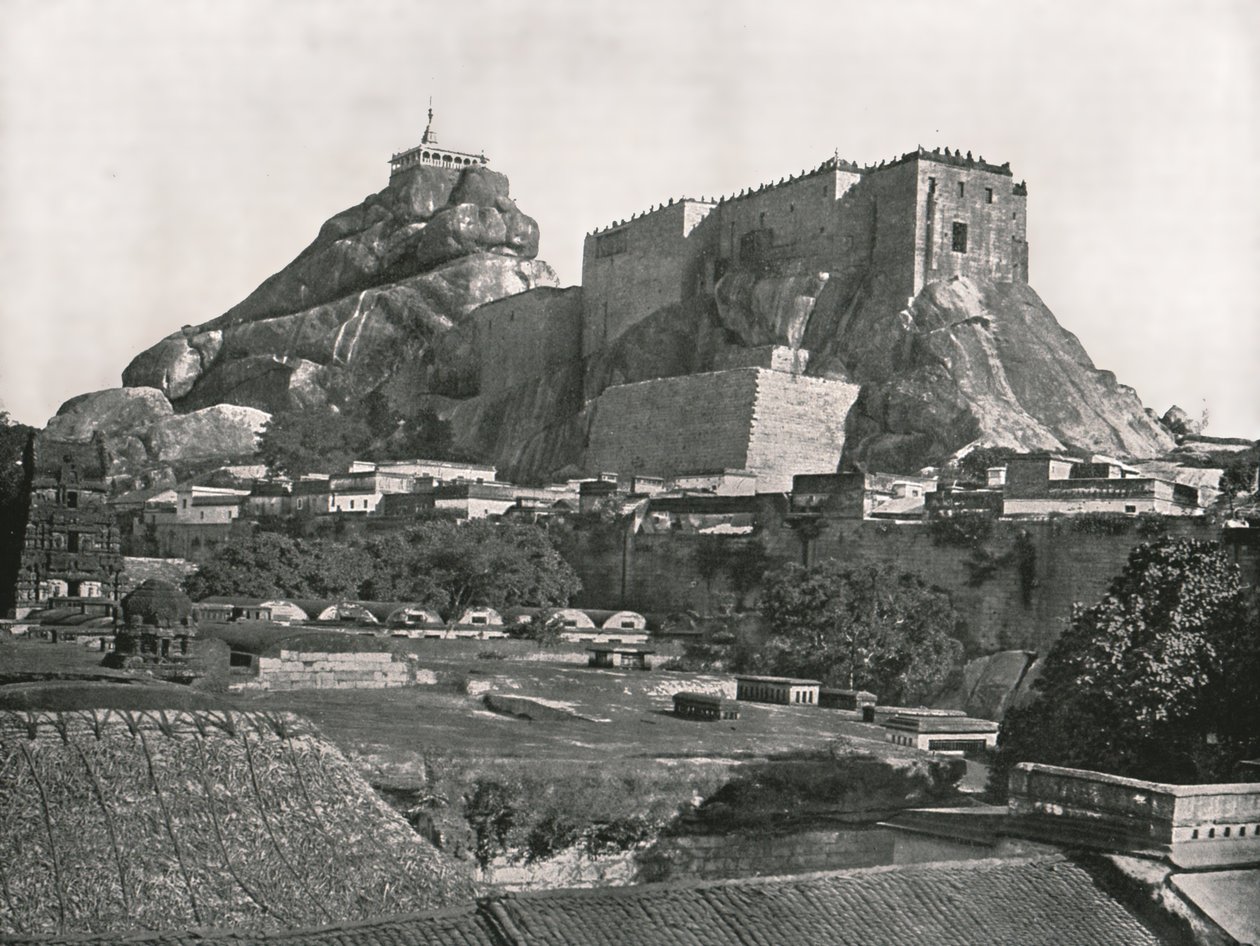 Kuzeyden görülen Kaya, Trichinopoly, Hindistan, 1895. by Unbekannt