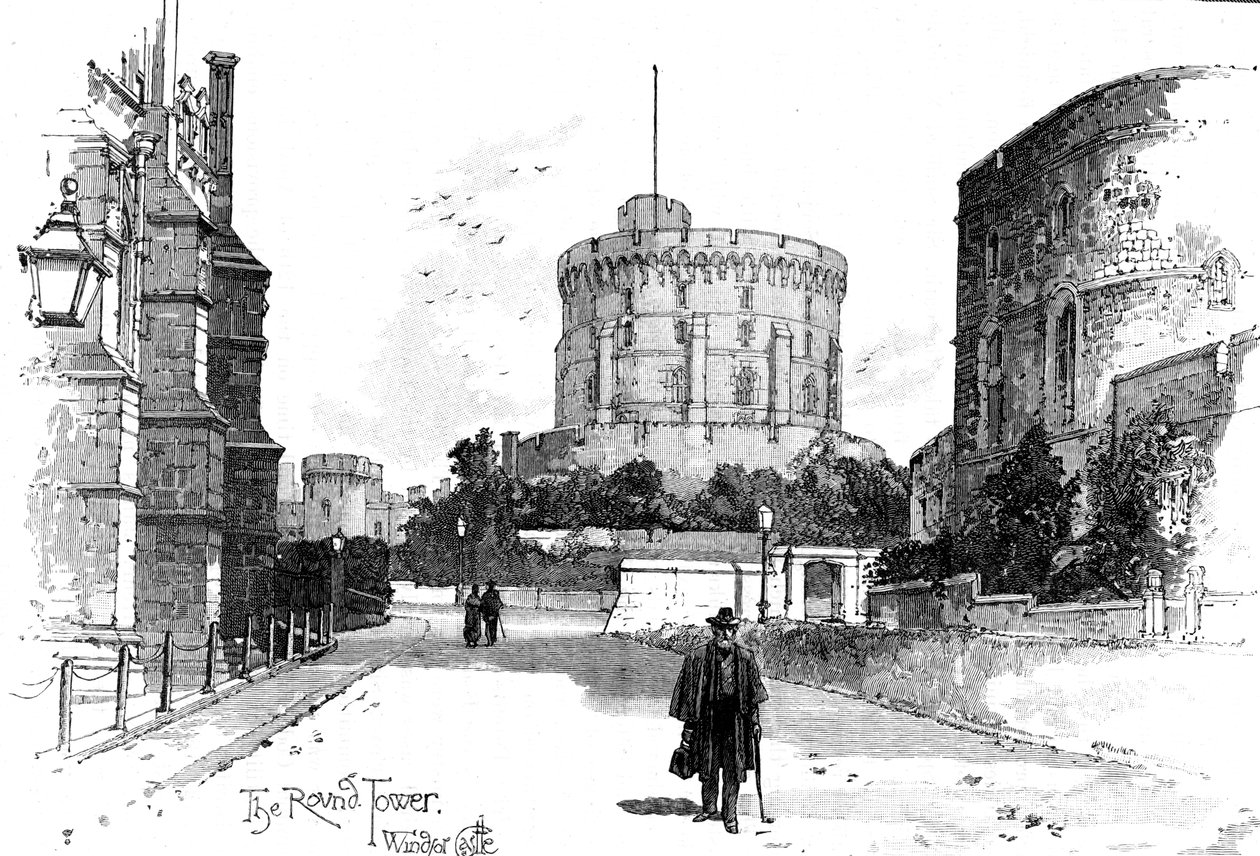 Yuvarlak Kule, Windsor Kalesi, Berkshire, 1900 by Unbekannt