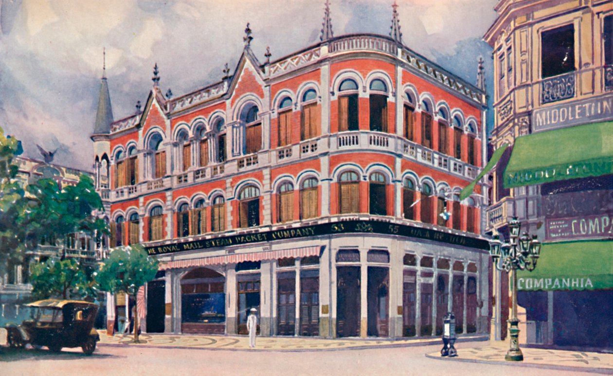 The Royal Mail Steam Packet Companys Ofisleri, Avenida Rio Branco., 1914 by Unbekannt