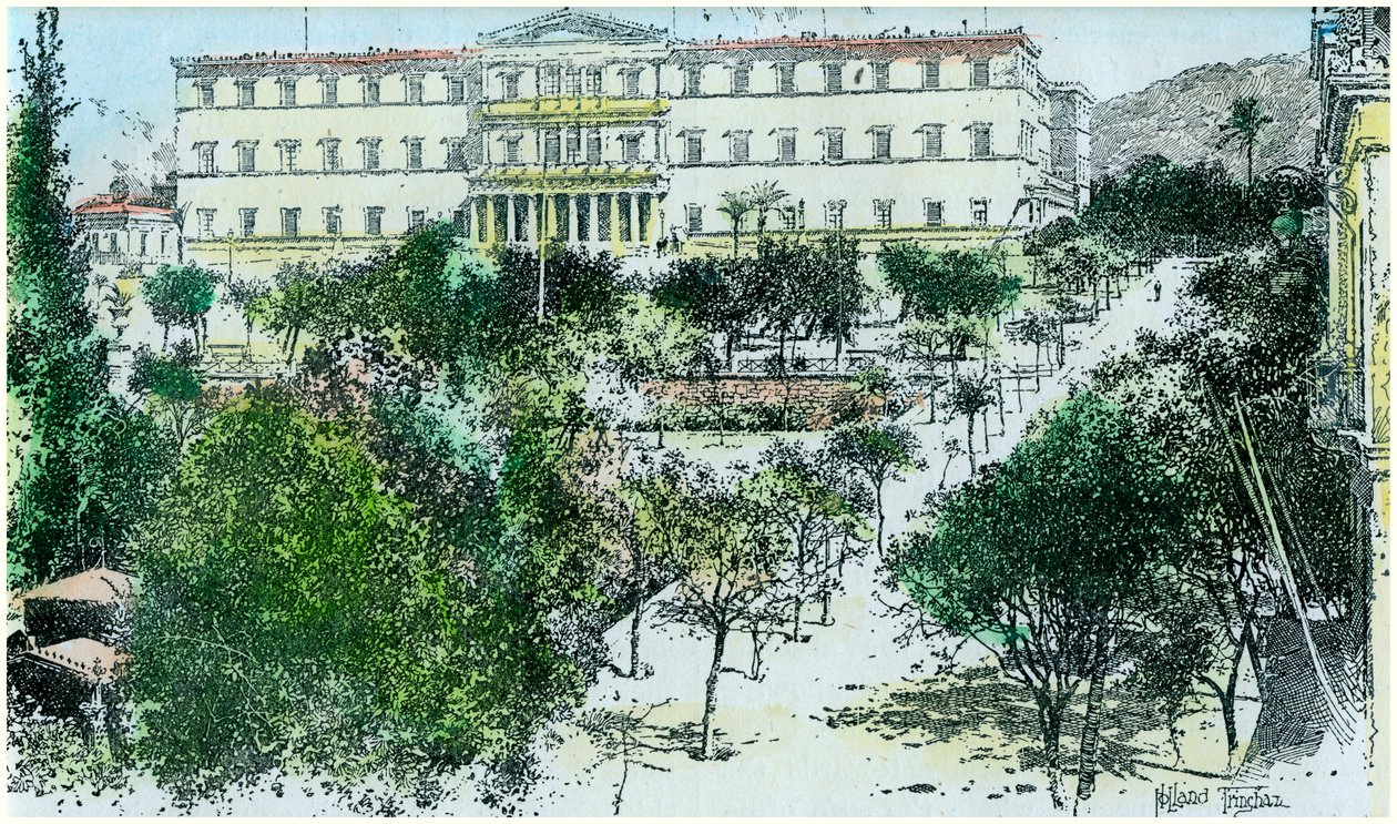 Kraliyet Sarayı, Atina, Yunanistan, c1890 by Unbekannt