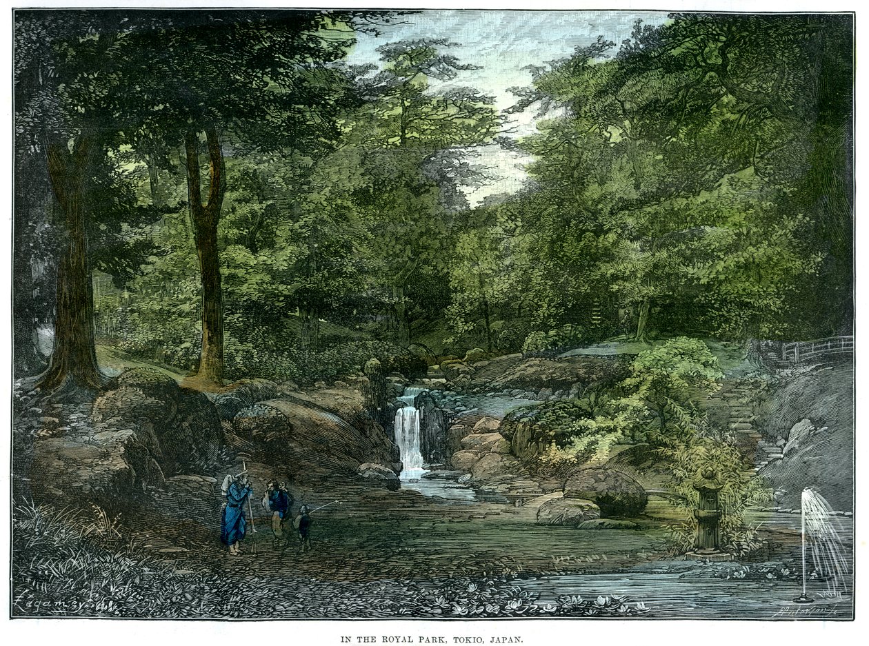 Kraliyet Parkı, Tokyo, Japonya, 1889 by Unbekannt