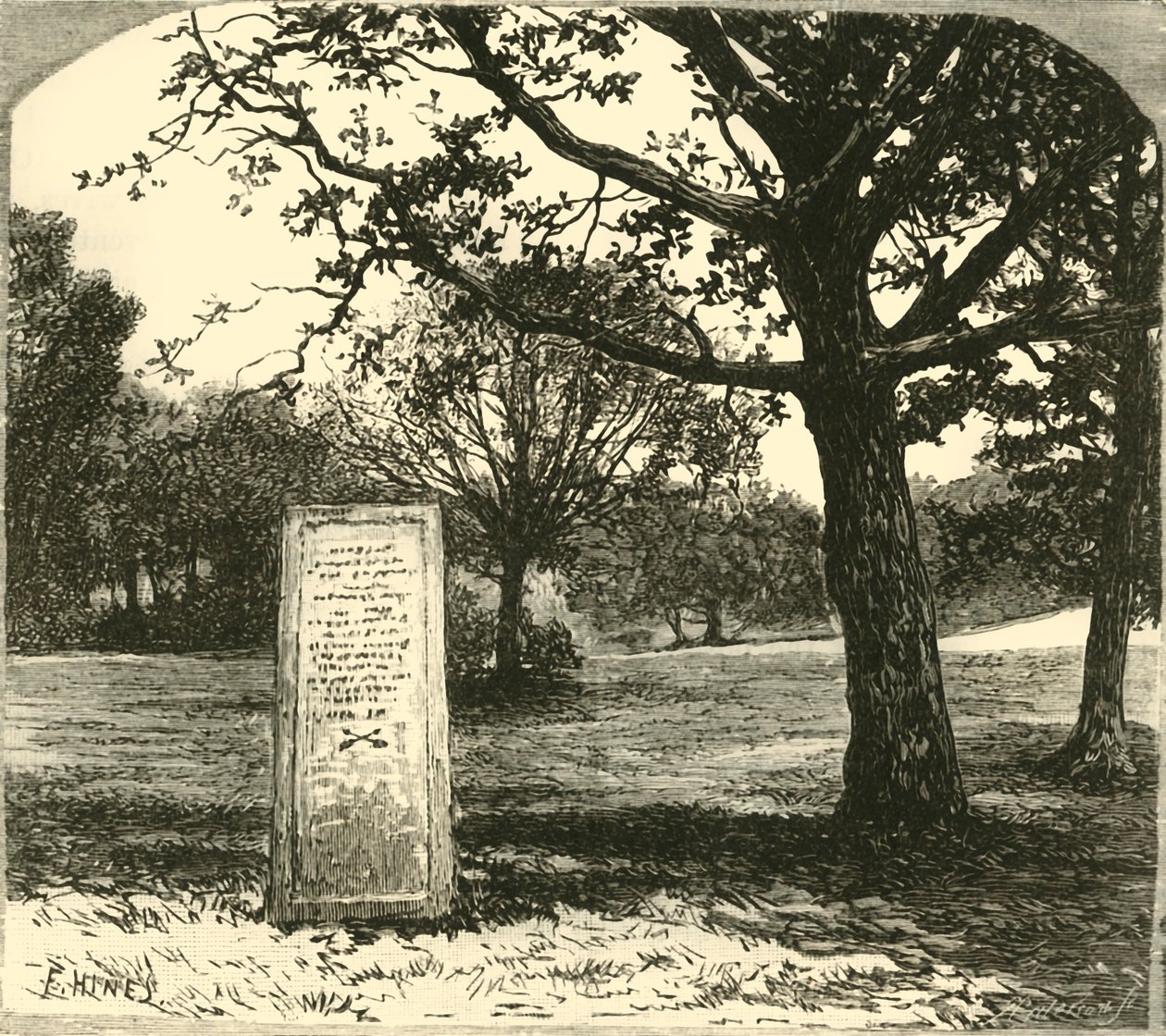 Yeni Ormandaki Rufus Taşı, 1890. by Unbekannt