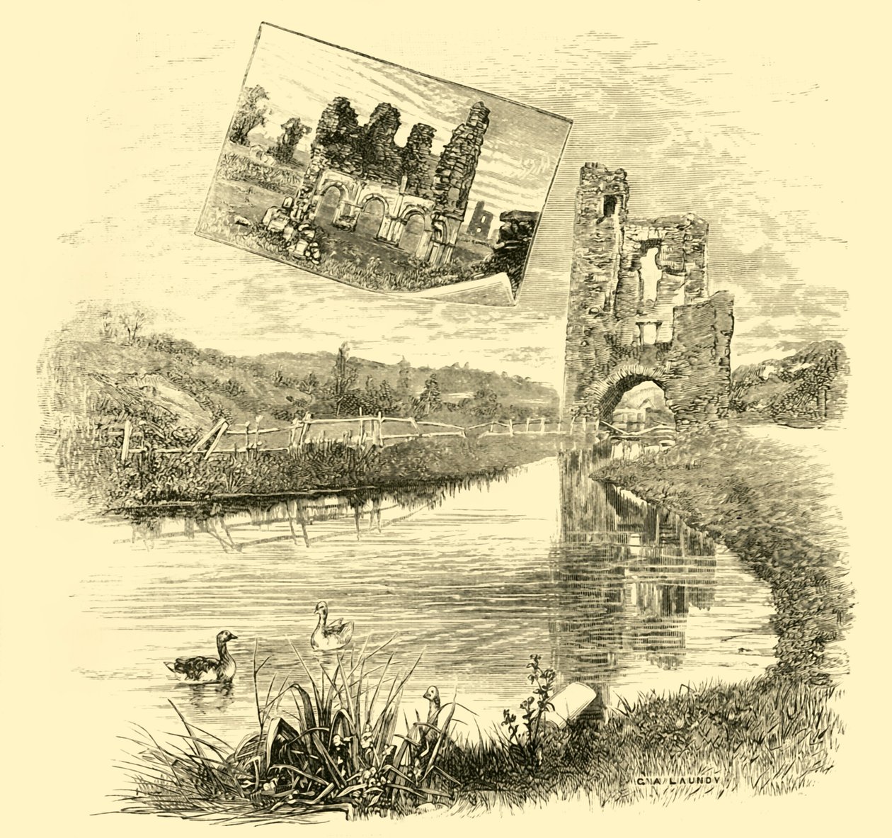 Mellifont Manastırı Harabeleri, 1898. by Unbekannt