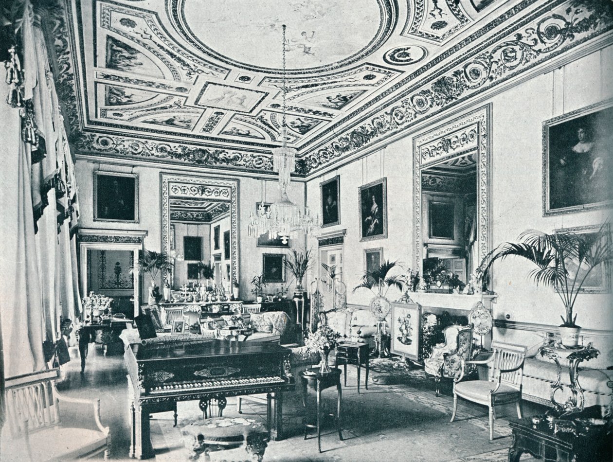 Salon, Avington, c1908 by Unbekannt