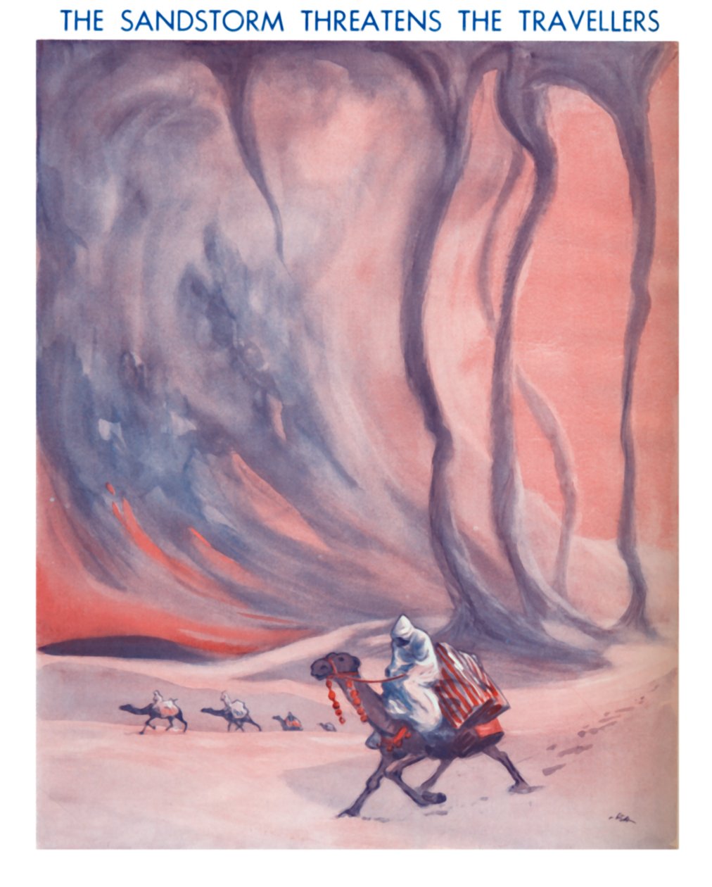 Kum Fırtınası Gezginleri Tehdit Ediyor, 1935 by Unbekannt