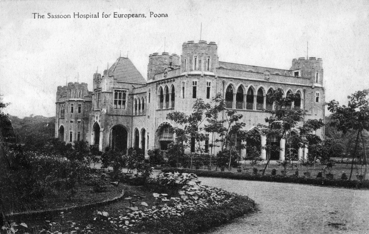 Avrupalılar için Sassoon Hastanesi, Pune Poona, Hindistan, 20. yüzyılın başlarında by Unbekannt