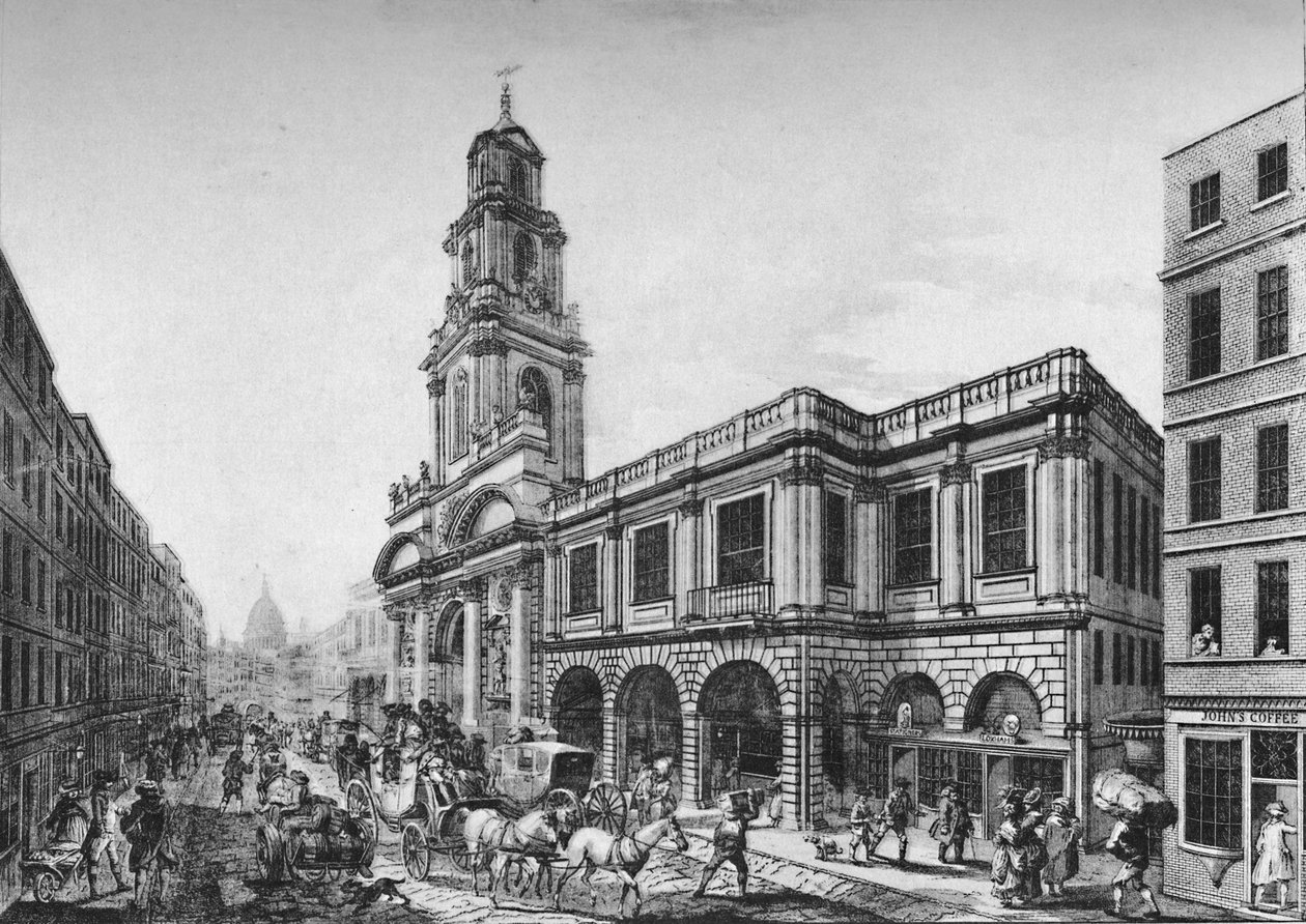 İkinci Kraliyet Borsası, Güney Cephesi, 1788, 1928 by Unbekannt