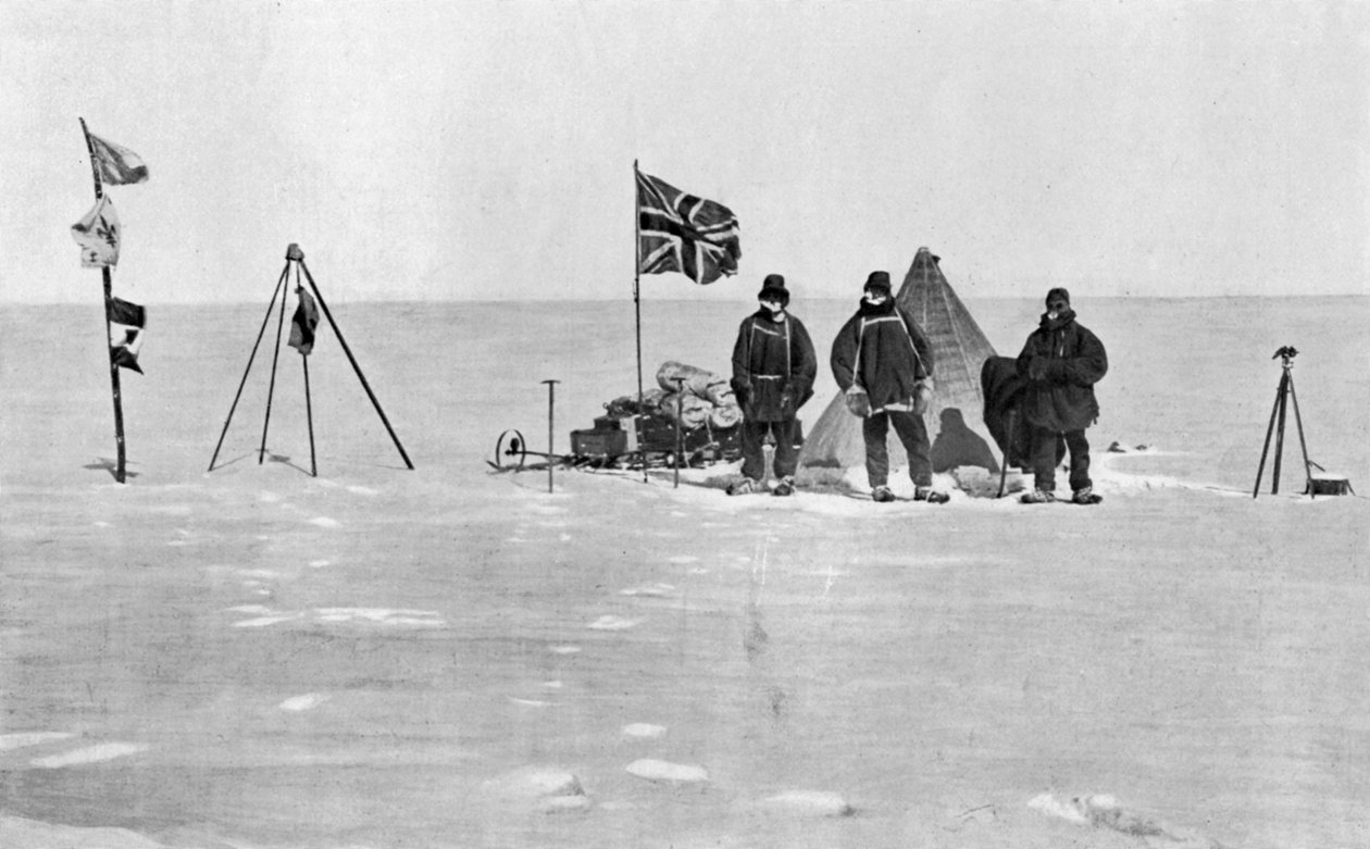 Shackleton kampı, Antarktika, Noel Günü, 1908 by Unbekannt