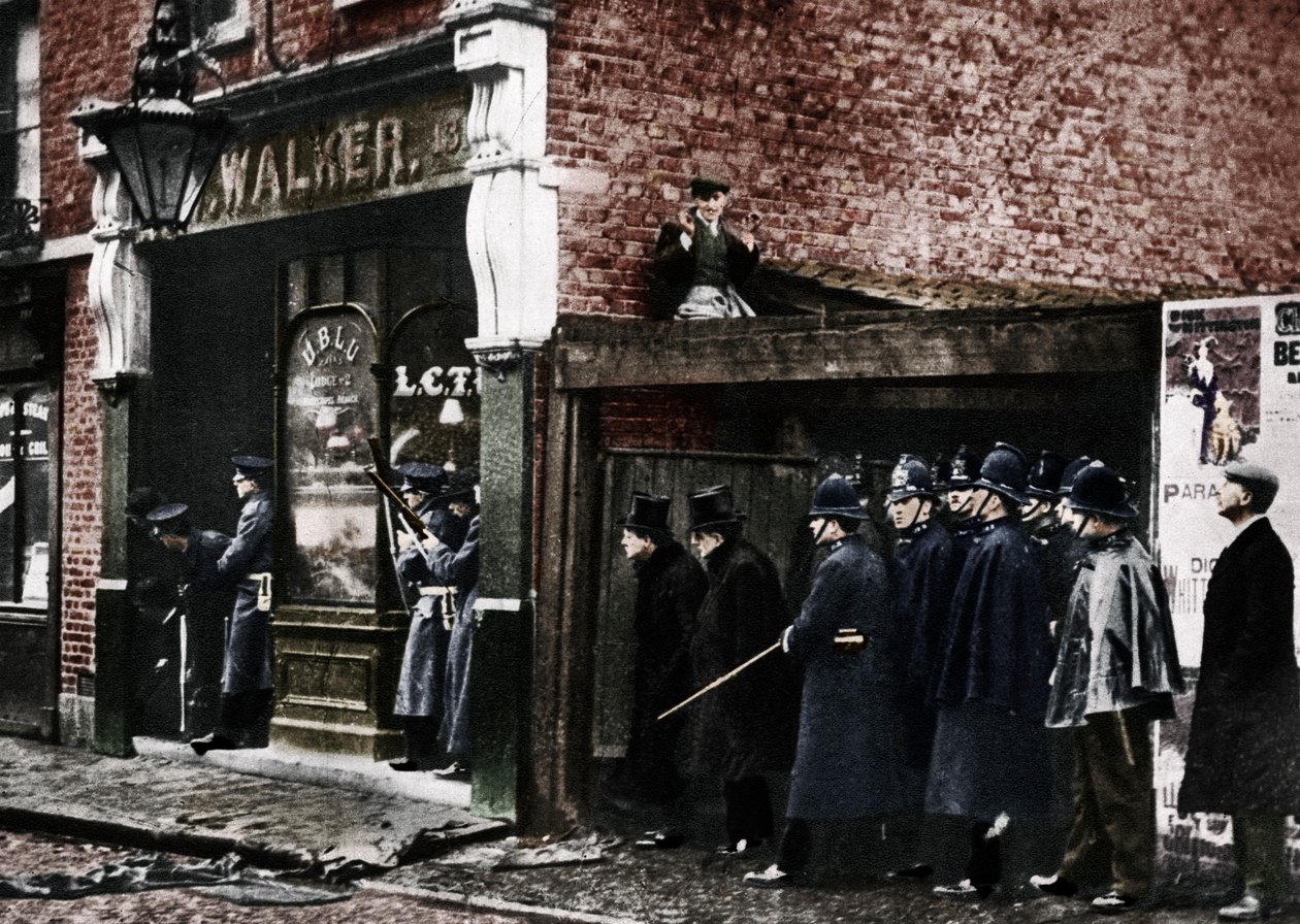 Sidney Caddesi kuşatması, Whitechapel, Londra, 1911, 1935. by Unbekannt