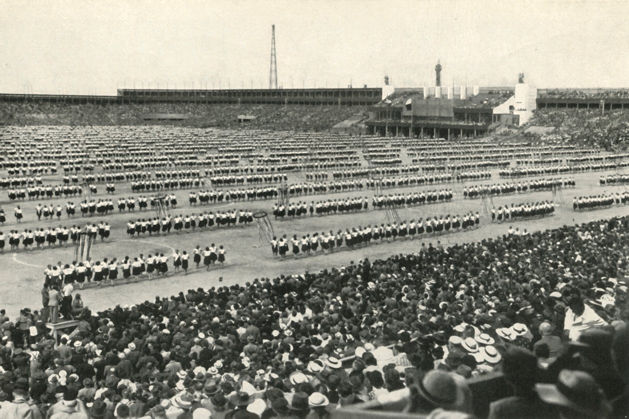 1938, 1947 Sokol Festivali. by Unbekannt