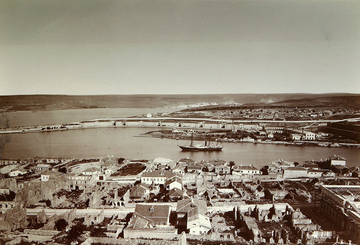 South Bay ve Cape Paul, Sivastopol, Kırım, 1850