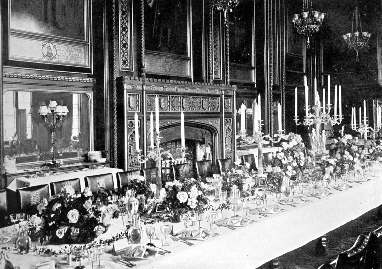 The Speakers State Yemek Odası, Avam Kamarası, Westminster, Londra, c1905 by Unbekannt