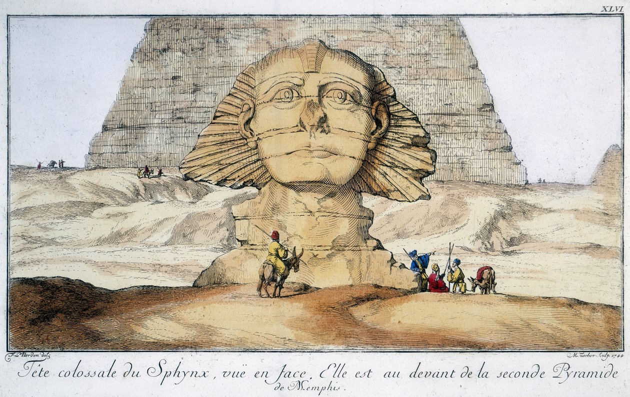 Sfenks, Mısır, 1744 by Unbekannt